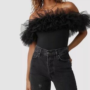 Intimately Free People Big Love Bodysuit in Black
